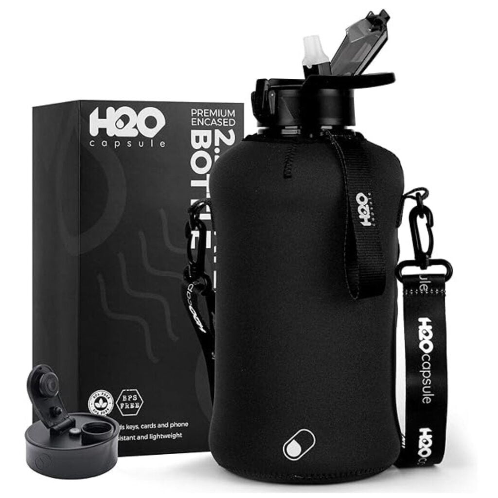 H2O Capsule Half Gallon -water bottle - black