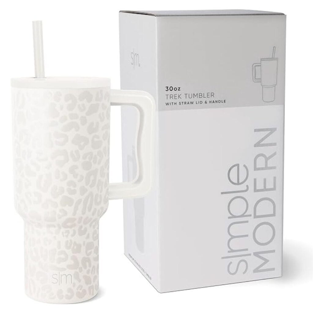 Simple Modern Tumbler with Handle and Straw -water bottle