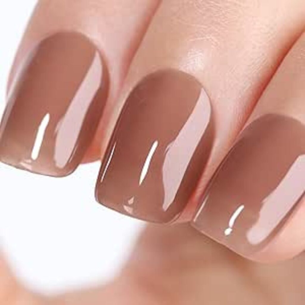 Coffee Brown Nails - 