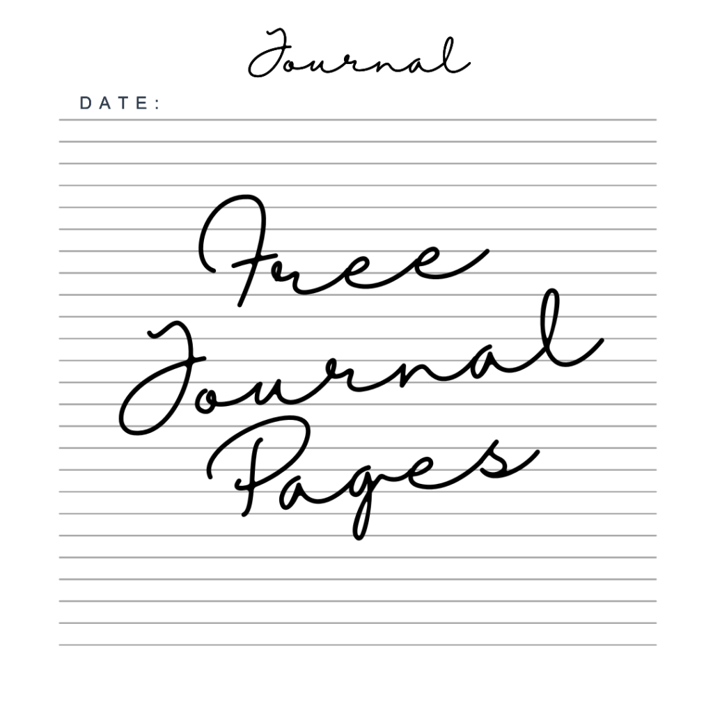 Free Journal Pages to download-printables