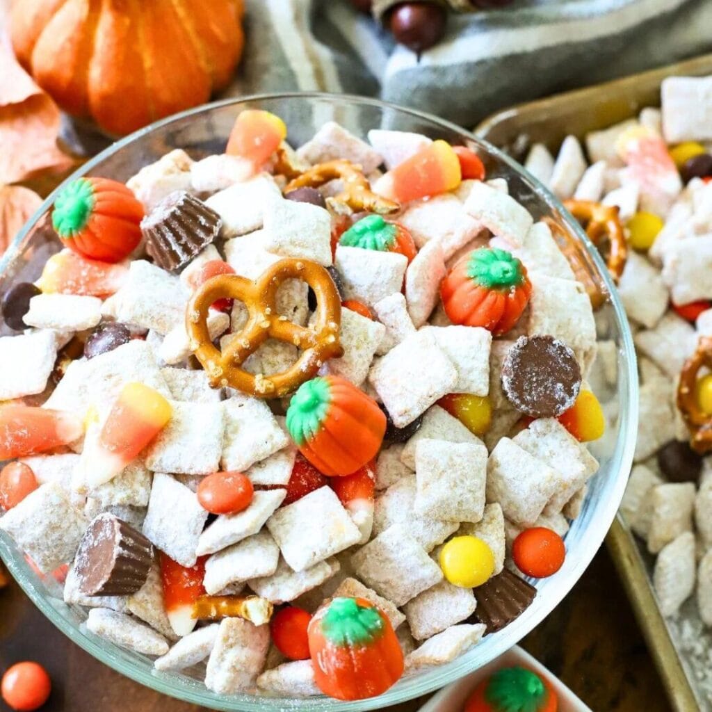 Halloween Chex Mix Snack Recipe -30+ Spooky Halloween Treats Your Kids Will Love