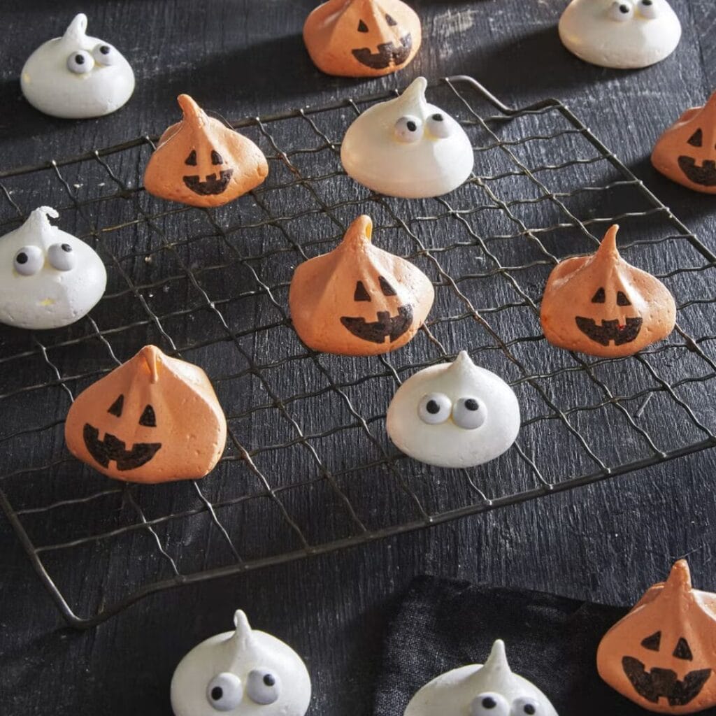 Meringue Ghost Recipe -30+ Spooky Halloween Treats Your Kids Will Love