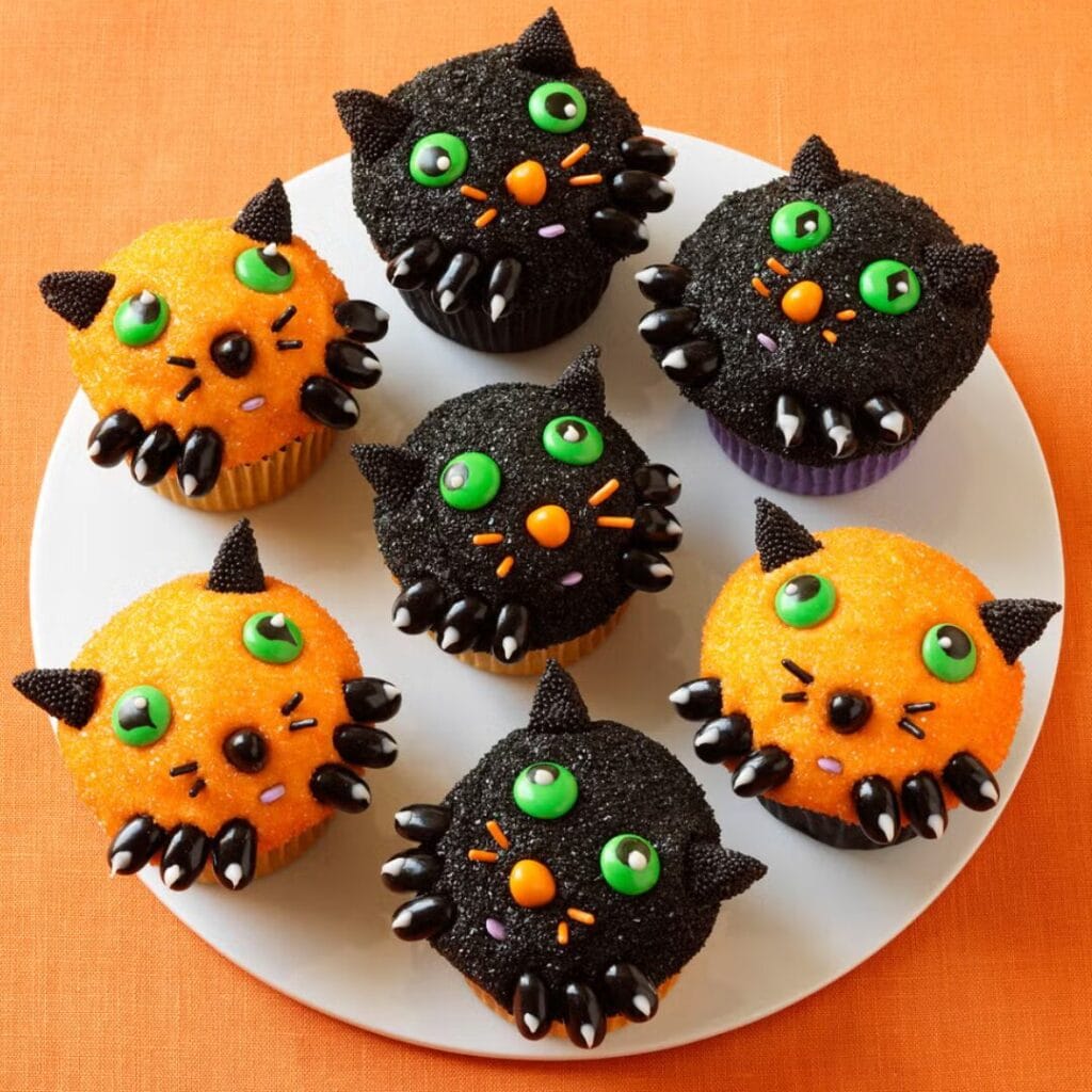 cat cupcakes ideas -Kitten Cupcakes -30+ Spooky Halloween Treats Your Kids Will Love