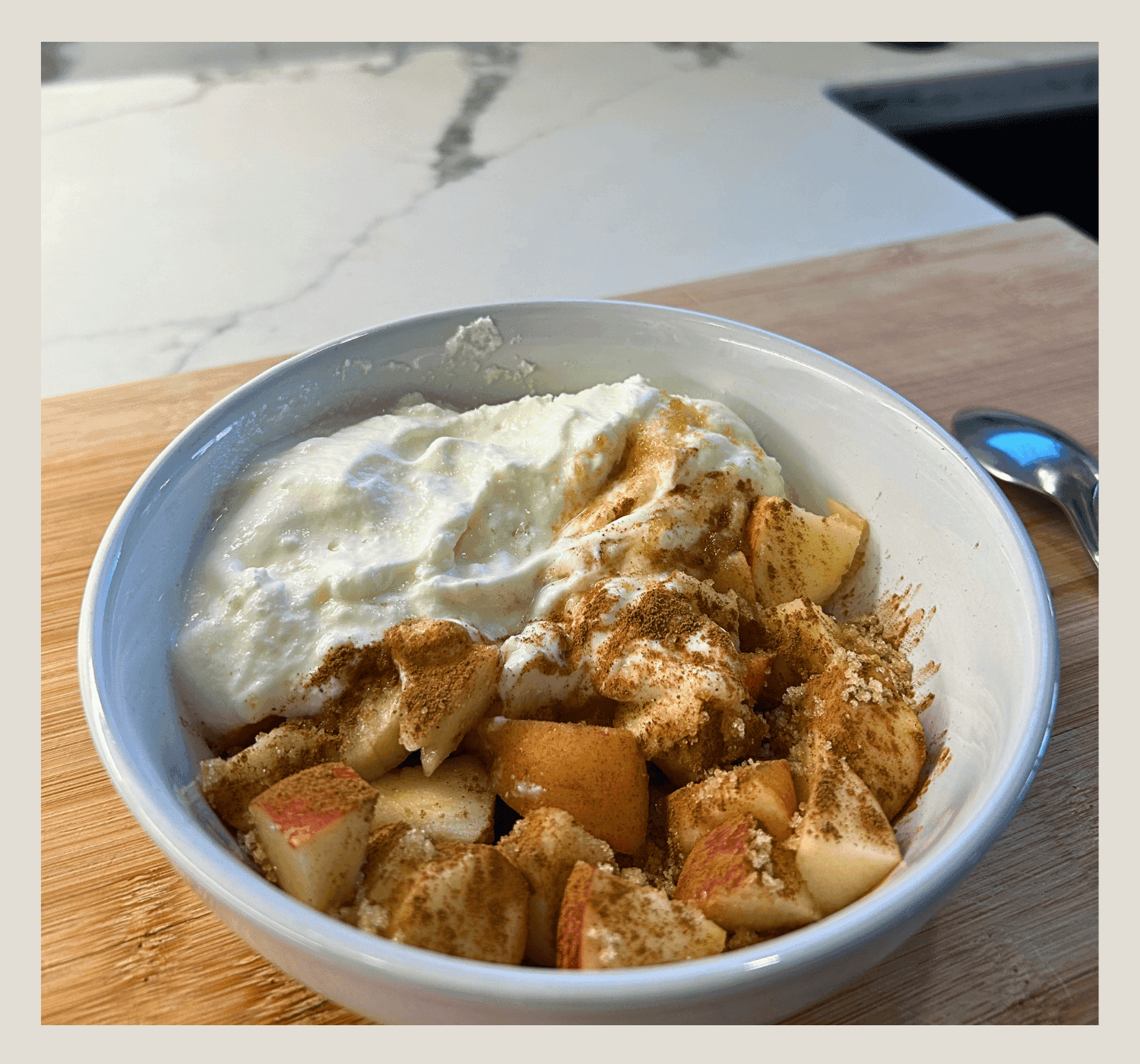 Healthy Apple Pie Yogurt Bowl