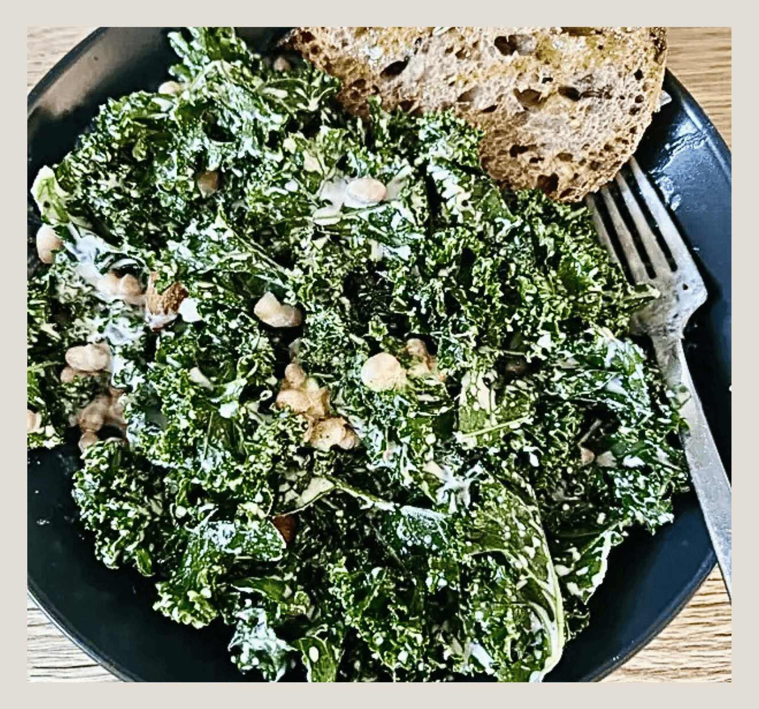 The Ultimate Creamy Kale & White Bean Salad