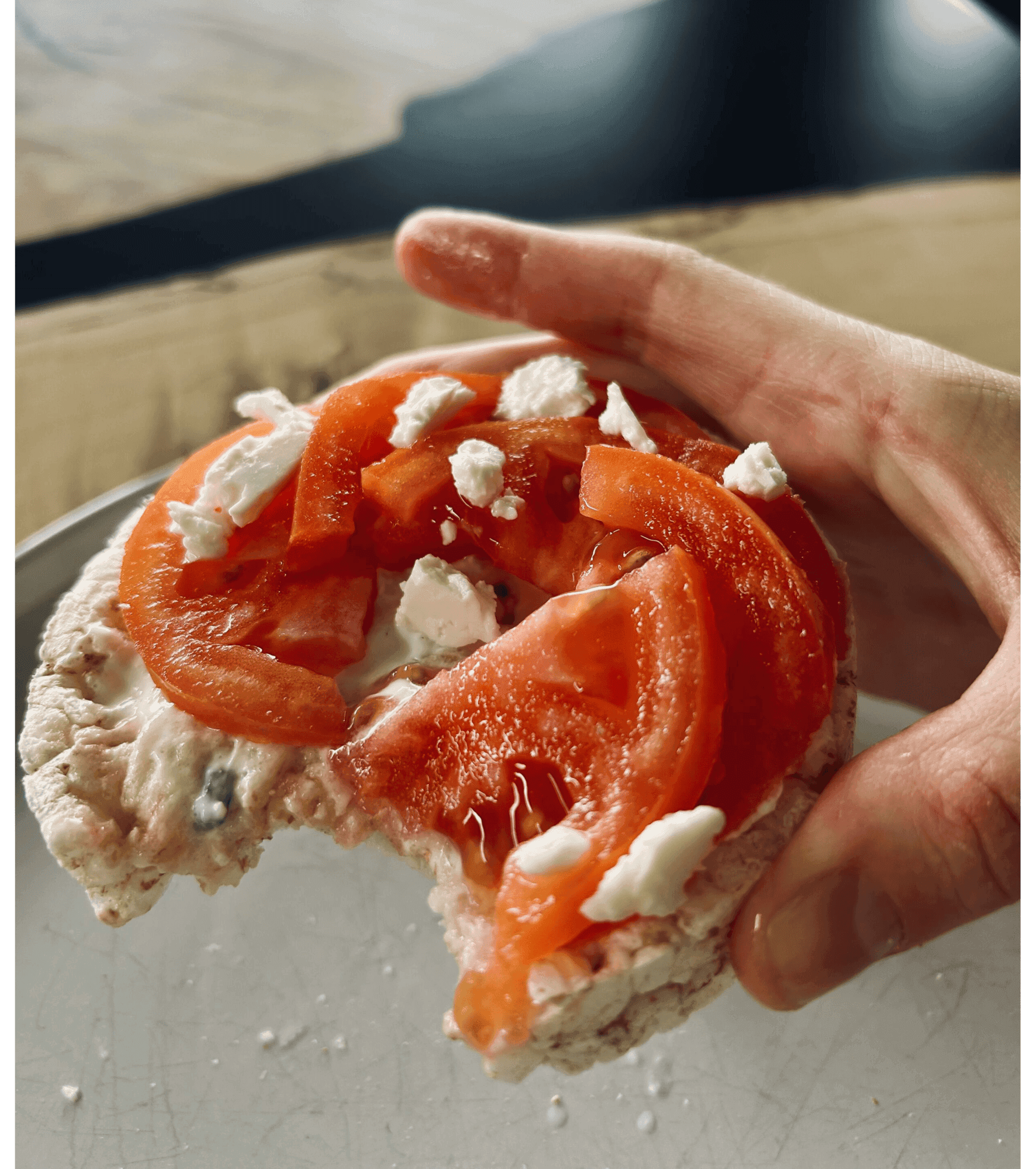 5-Minute Mediterranean Rice Cake Recipe with Tzatziki & Tahini