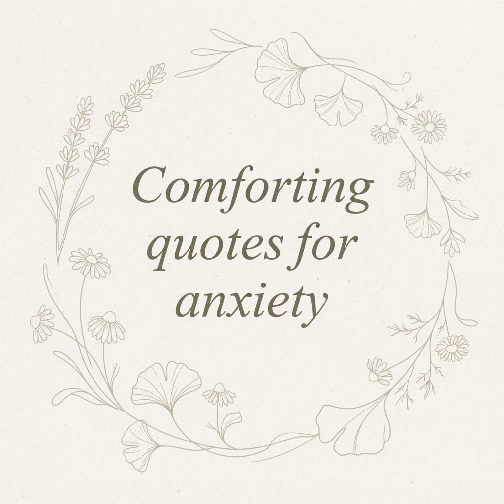 24 Comforting Quotes for Anxiety: Grounding Words for Heavy Days