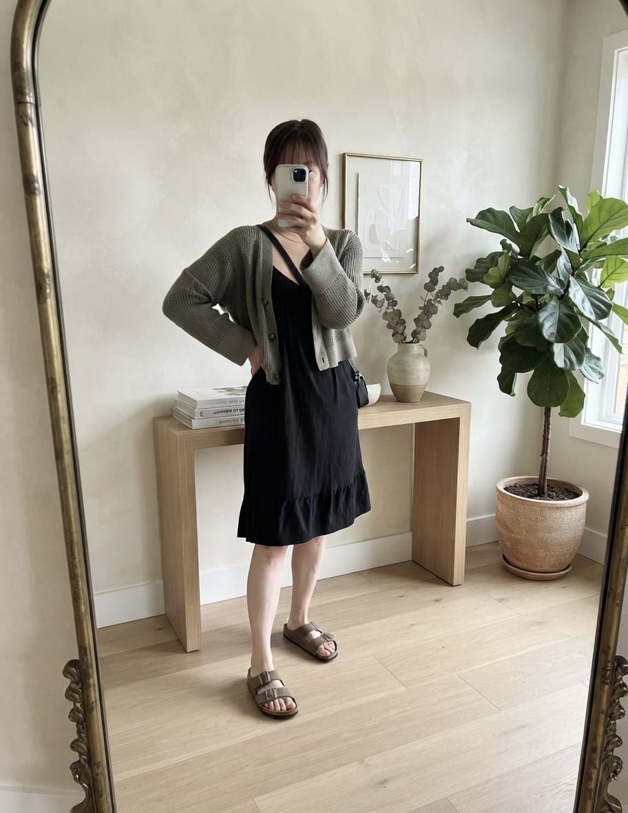 Sage Green & Midi Style Dress