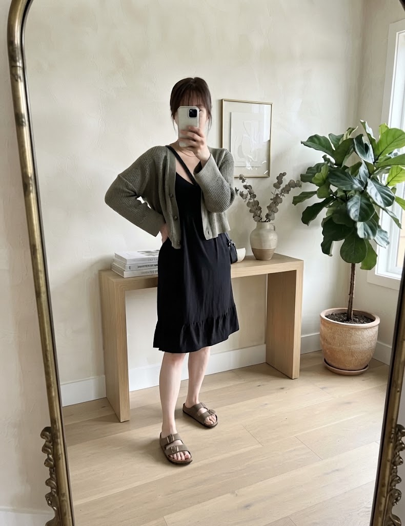 Sage Green & Midi Style Dress